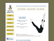 Tablet Screenshot of adriennepilates.com
